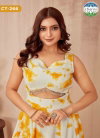 Ct 266 By Chansi Trendz Yellow Shibori Designer Gown Suppliers In India
